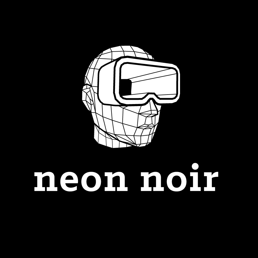 Neon Noir - logo - black and white